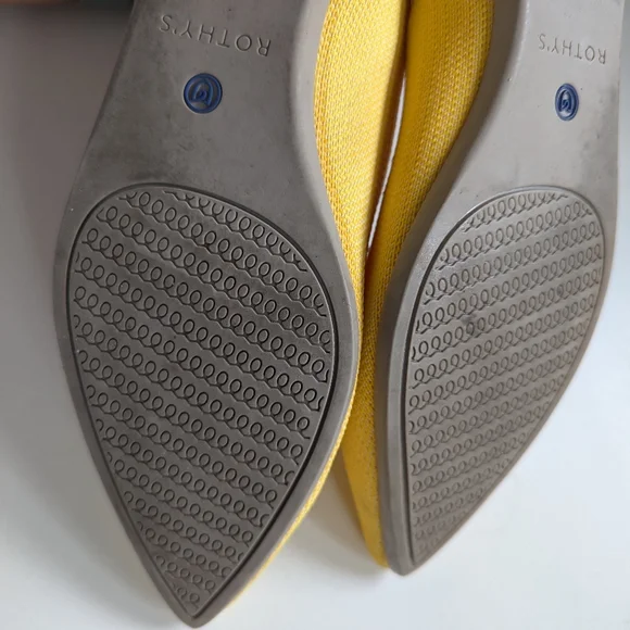 Rothy’s The Point Sunshine Yellow Flats 8 Woman’s - Picture 5 of 7